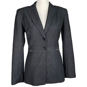 Vertigo Paris | Denim Blazer with Notched Lapel Medium